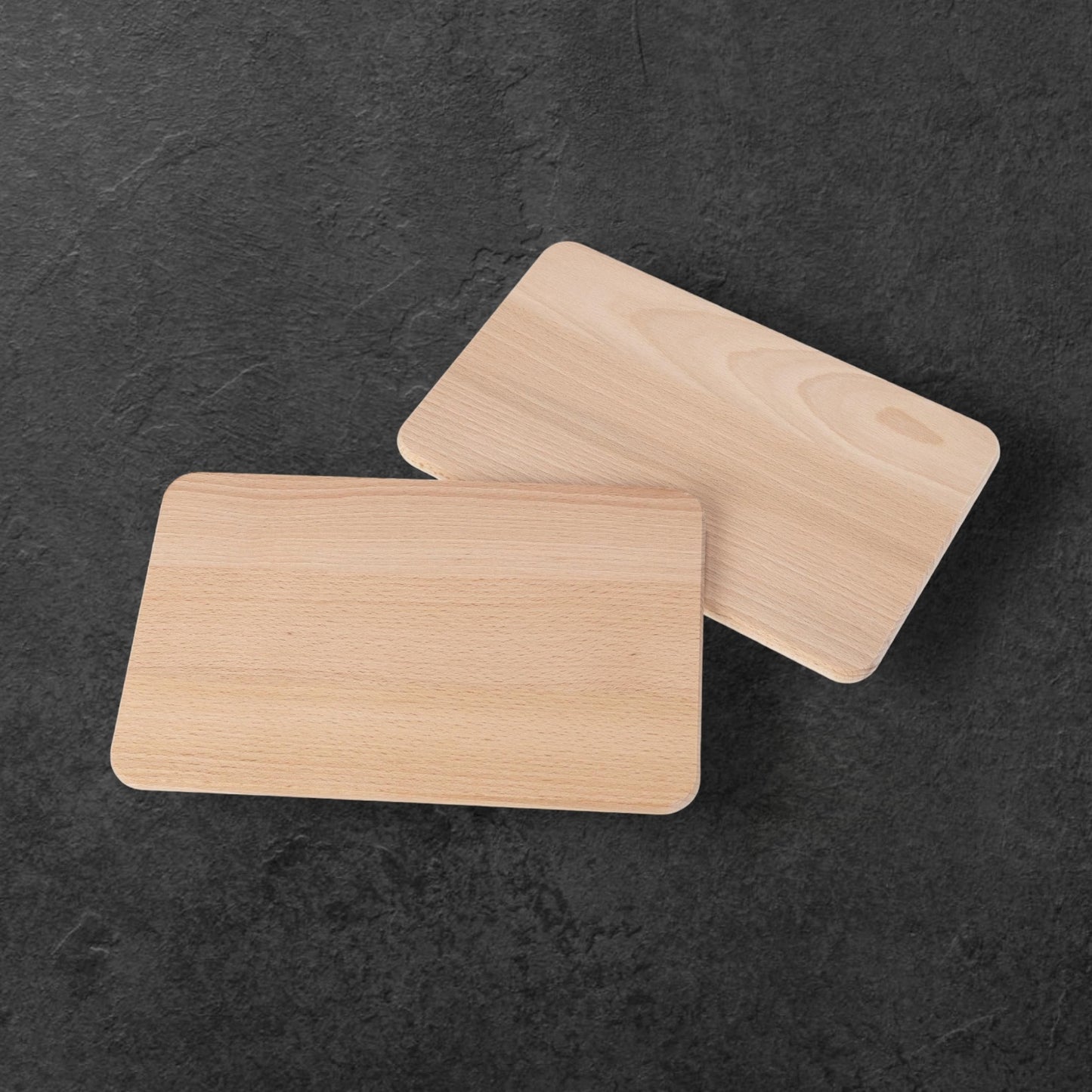 Kompaktes Schneidebrett aus FSC®-zertifiziertem Buchenholz – 24x15cm