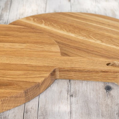 Pizza board oiled oak with handle - 40x30cm 