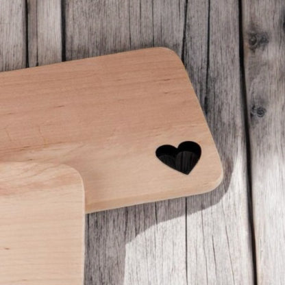 Cutting board alder FSC® "heart"