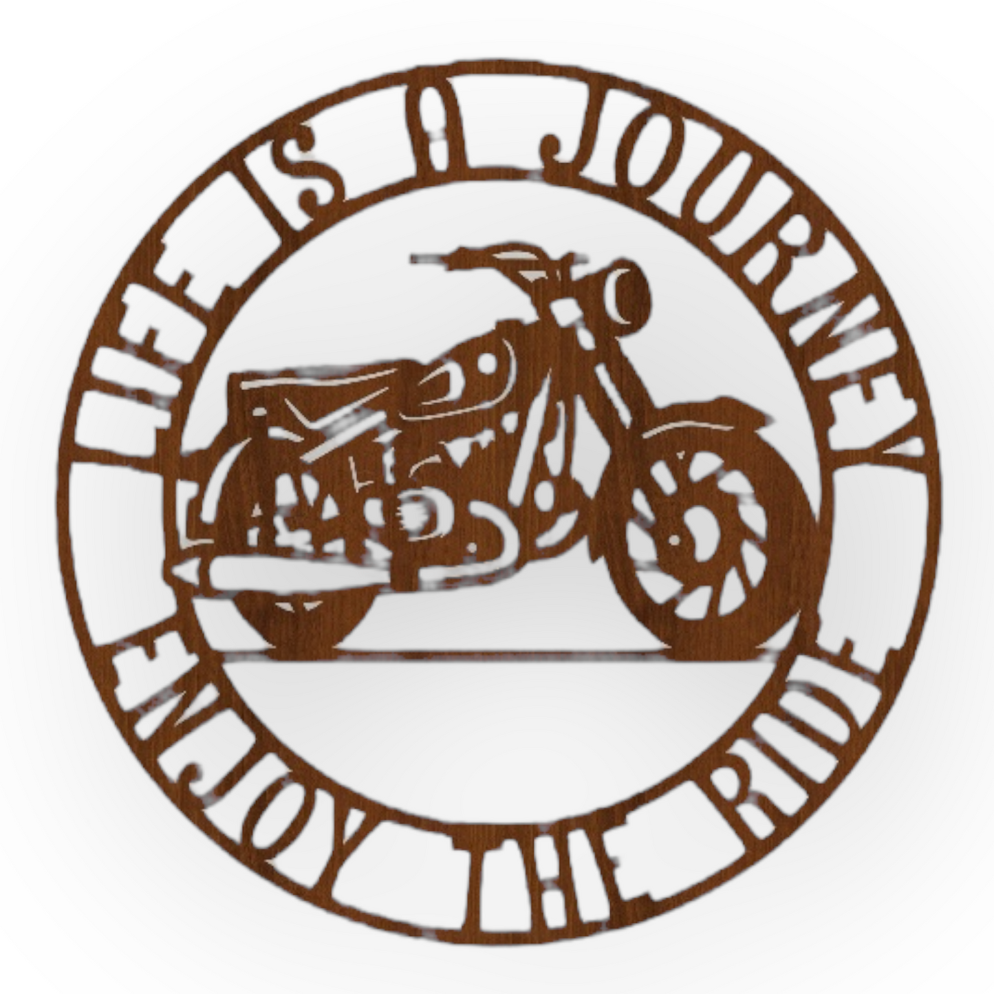 Deko Skylt "Life is a journey enjoy the ride" - Motorcykel