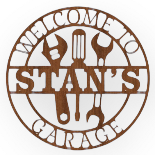 Welcome Skylt „Welcome to … Garage“