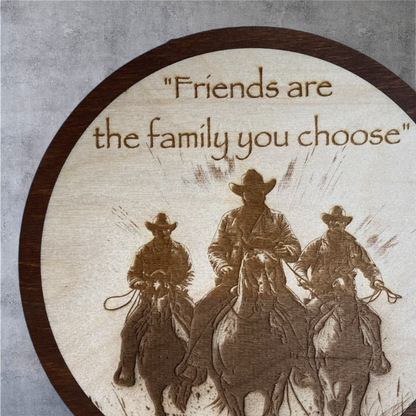 Wall decoration "Friends are the Family you choose" 