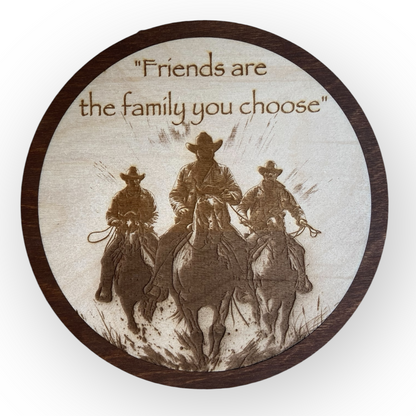 Wall decoration "Friends are the Family you choose" 