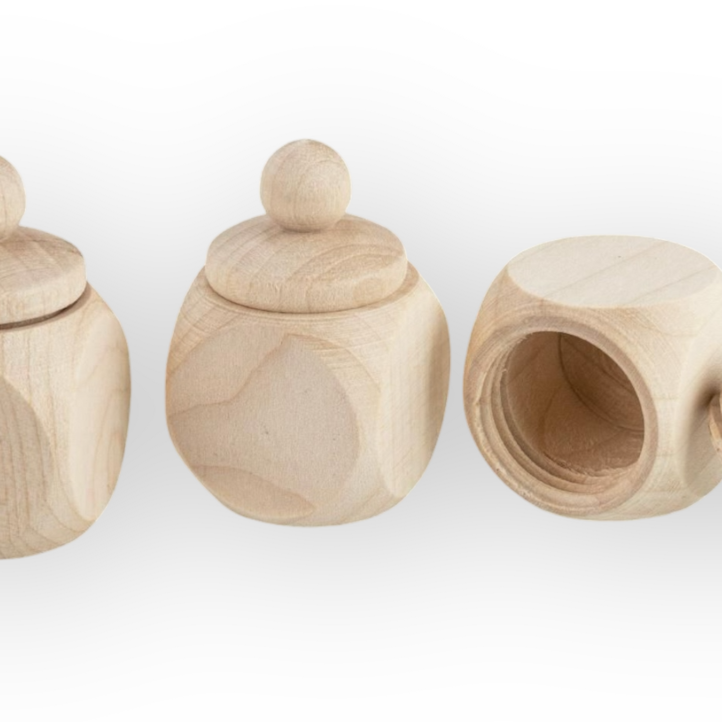 Maple wooden jar with screw lid 50 x 30 x 30 mm