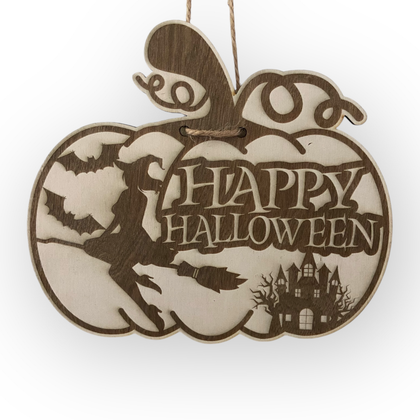 Deko-Skylt - „Pumpa-Happy Halloween"