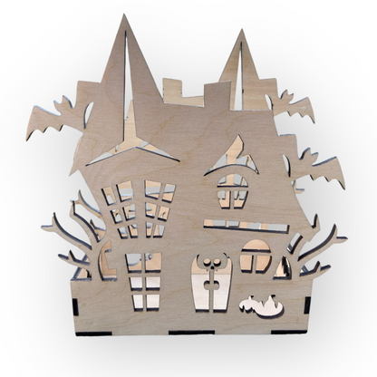 Halloween-Kerzenhalter „Horror Candle“ aus Holz