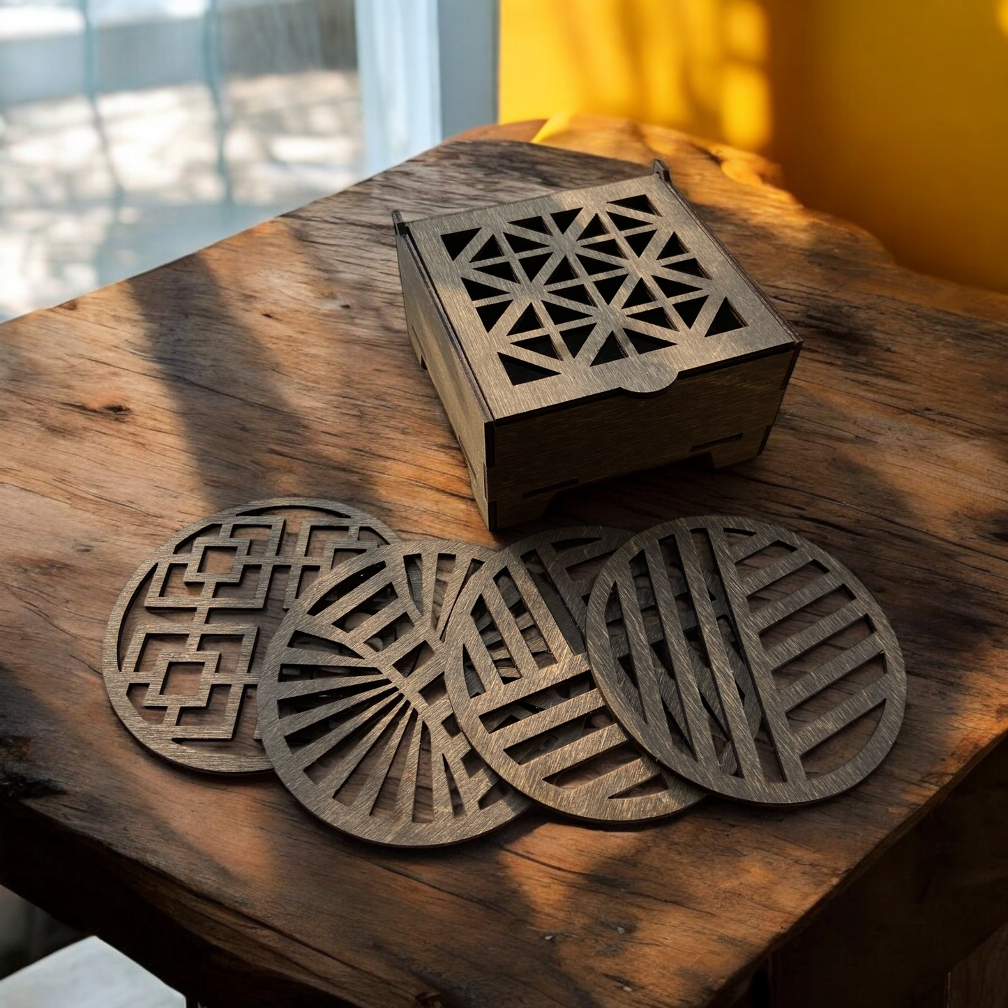 Untersetzer „Nordic Coffee Flow“ – verschiedene Varianten