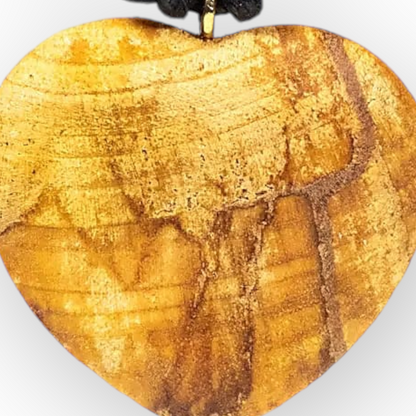Palo Santo heart necklace