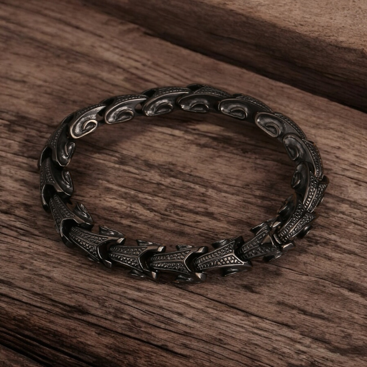 Armband "Fafnir Dragon" – 304 Rostfritt Stål - Svart