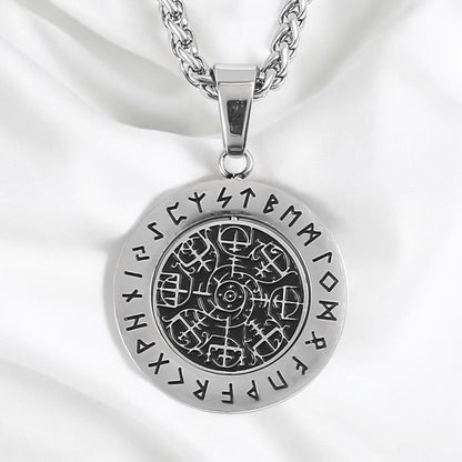 Viking Halsband - Vegvisir Polished