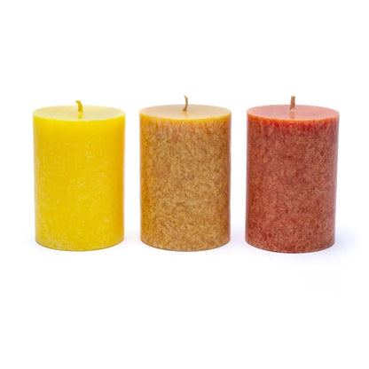 Stearinljus-set "SUNSET" i 3-pack ”Yogi & Yogini"