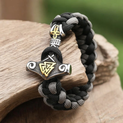 Armband - "Mjölner-Valknut"