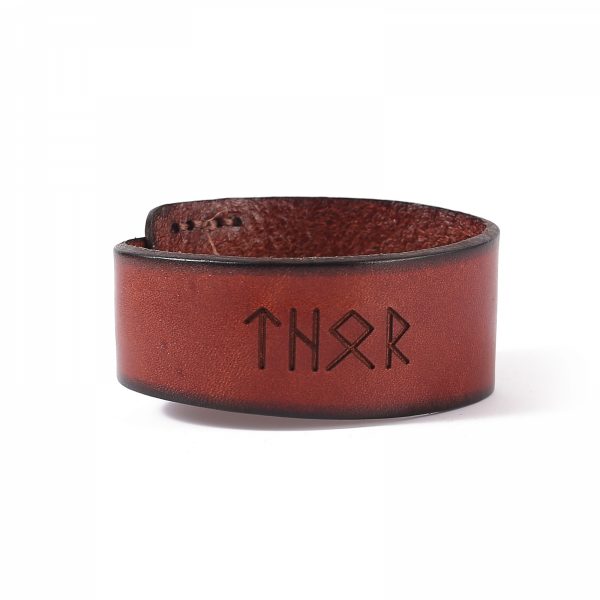 „Thor“ Armband aus Premium-Leder, erhältlich in mehreren Farben