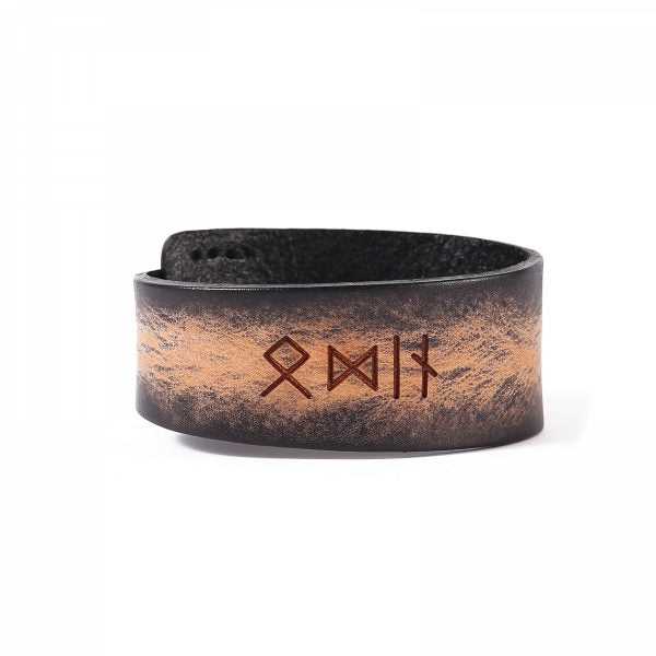 „Odin“ Armband aus Premium-Leder, erhältlich in mehreren Farben