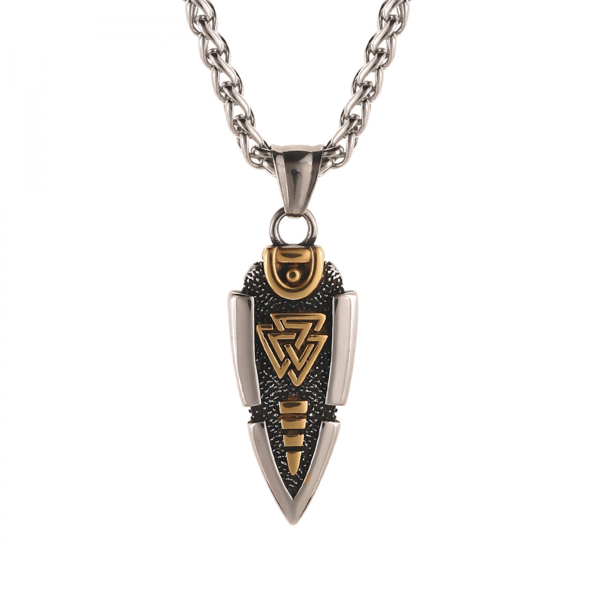 Vikingahalsband "Valknut-arrowhead"