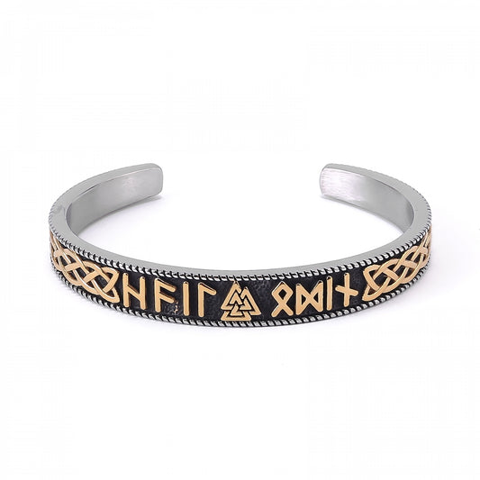 Valknut-Runes Bangle - Dualtone