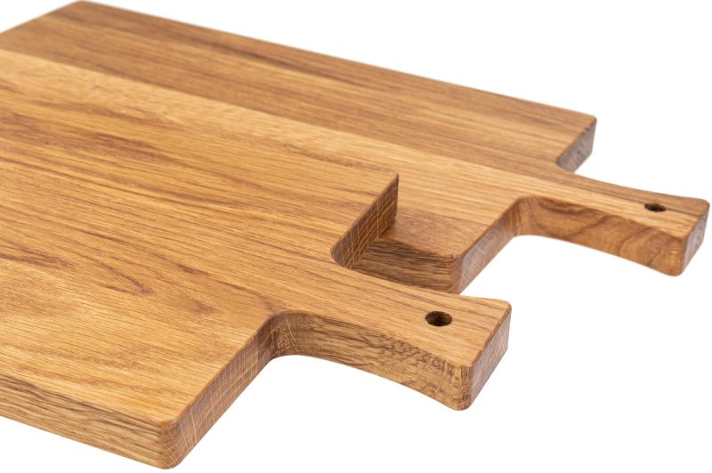 Cutting board with oiled oak handle - 40x20cm