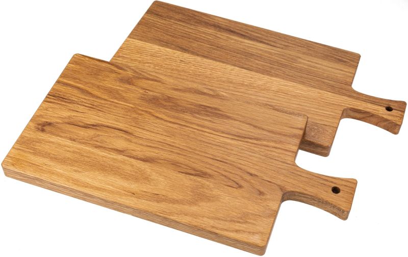 Cutting board with oiled oak handle - 40x20cm