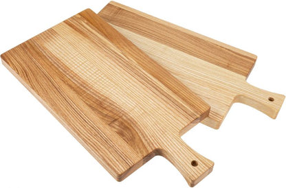 Schneidebrett mit Griff - Kernesche geölt - 40x20cm
